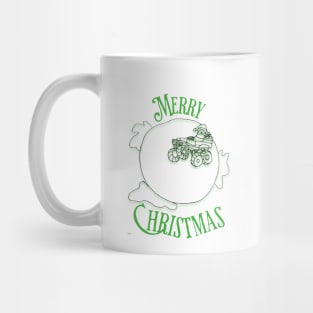 Monster Truck Santa Mug